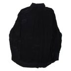 ZARA Womens Shirt Black Collared Long Sleeve XS