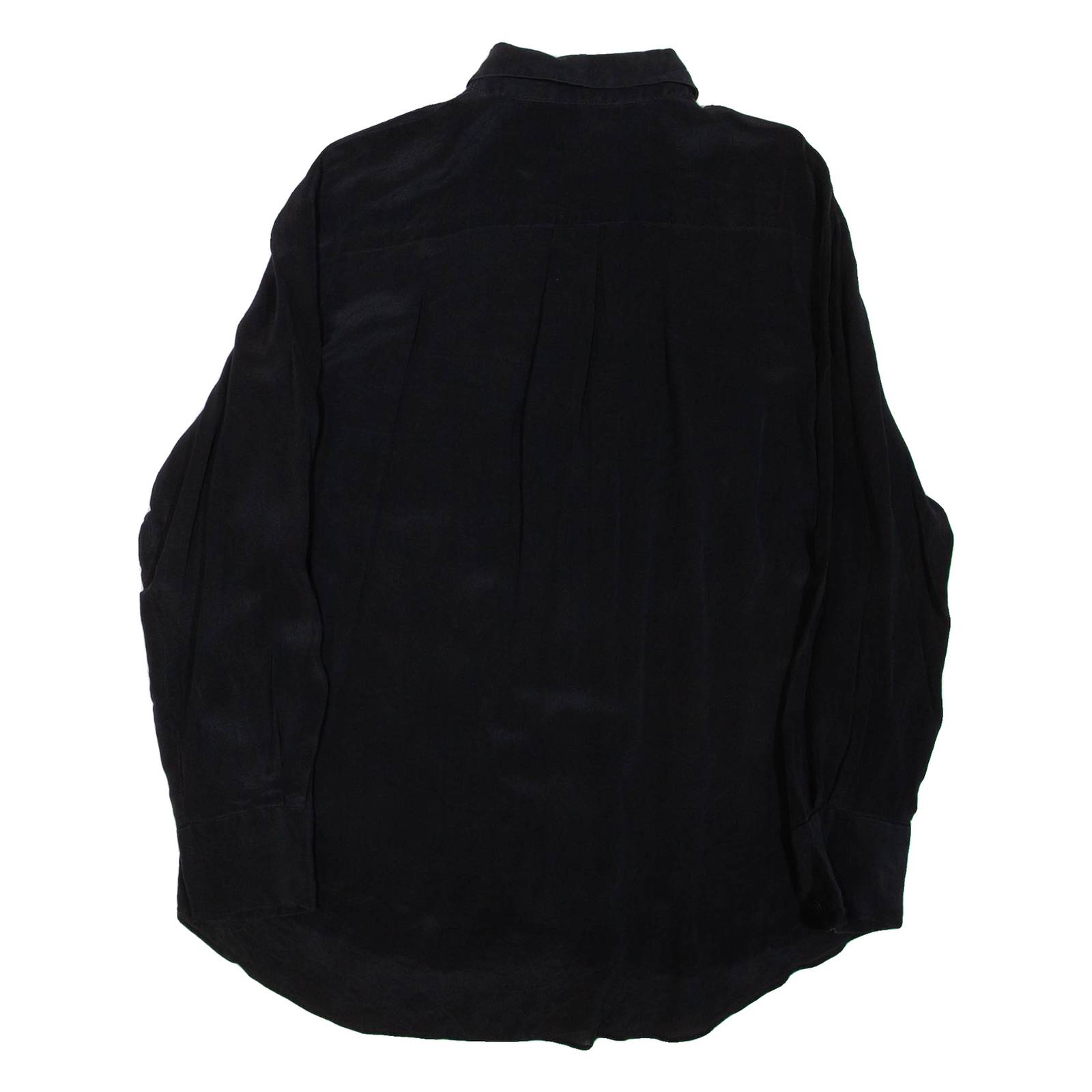 ZARA Womens Shirt Black Collared Long Sleeve XS
