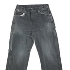DICKIES Mens Jeans Black Regular Straight Denim Medium W30 L25 Workwear