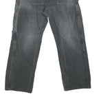 DICKIES Mens Jeans Black Regular Straight Denim Medium W30 L25 Workwear