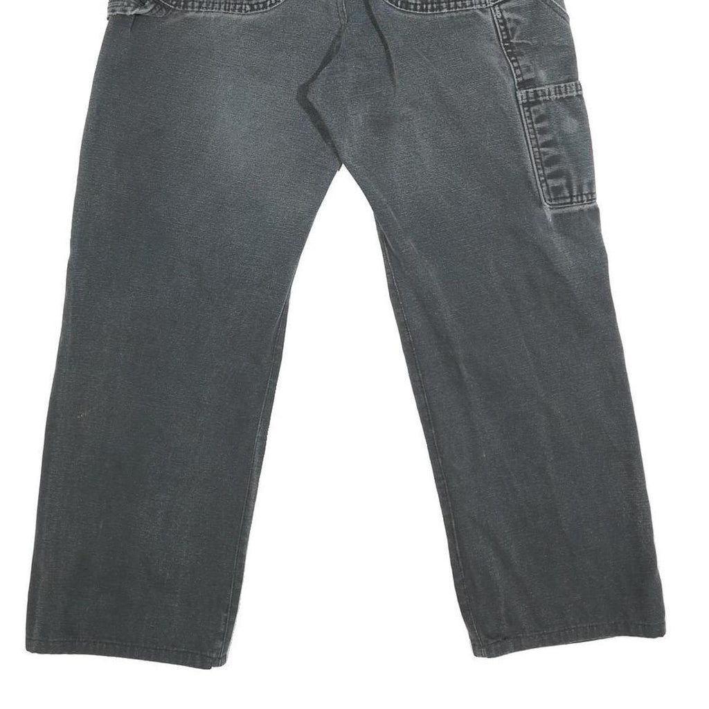 DICKIES Mens Jeans Black Regular Straight Denim Medium W30 L25 Workwear