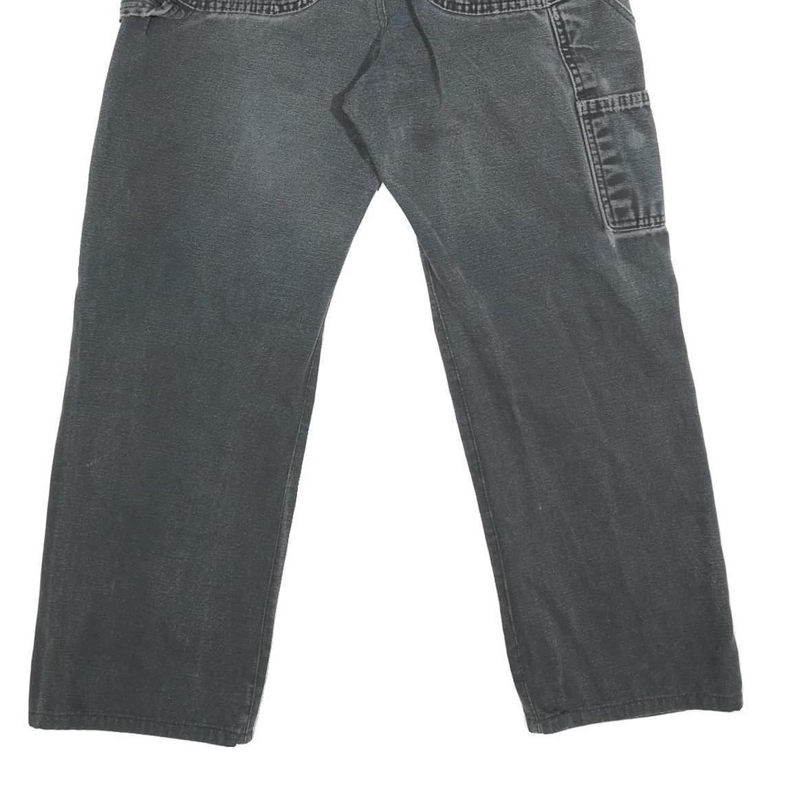 DICKIES Mens Jeans Black Regular Straight Denim Medium W30 L25 Workwear