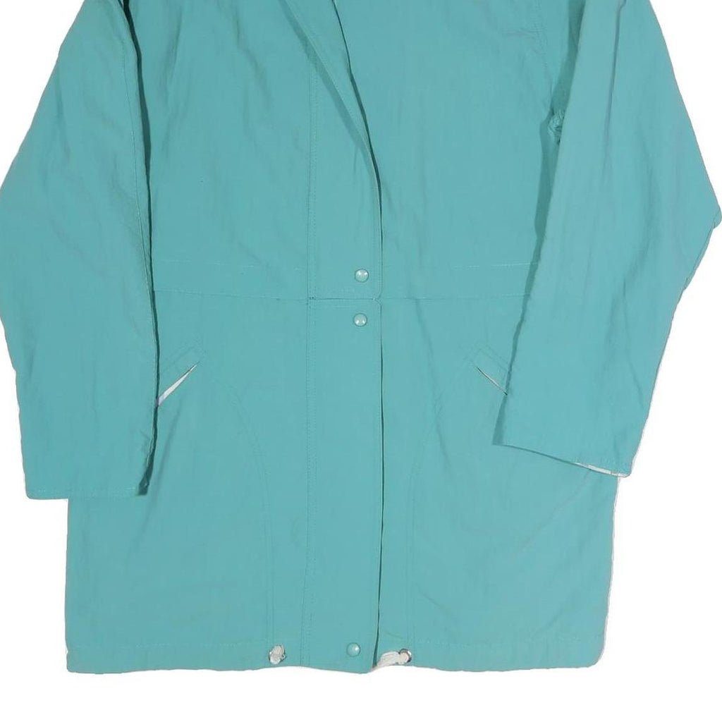 Womens Blue Lightweight Casual Jacket L Polyester Blend Plain Zip Up