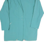 Womens Blue Lightweight Casual Jacket L Polyester Blend Plain Zip Up