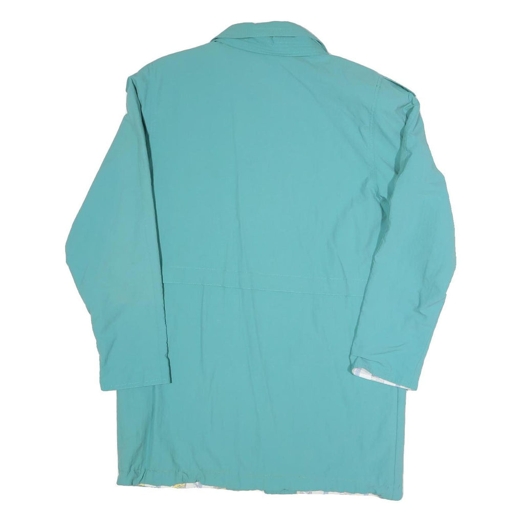 Womens Blue Lightweight Casual Jacket L Polyester Blend Plain Zip Up