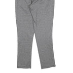 DATCH Womens Polyester Blend Slim Black White Checked Trousers W32 L28 Stylish