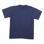 HANES Mens Navy Blue Graphic T-Shirt S Short Sleeve Crew Neck School Event