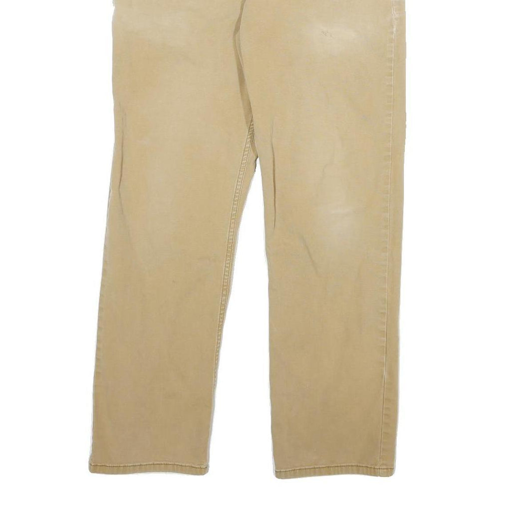 CARHARTT Mens Cotton Blend Beige Relaxed Straight Trousers W30 L29 Workwear
