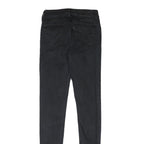 LEVIS 710 Womens Jeans Black Slim Skinny Denim Raw W22 L29 Stretch High Waist