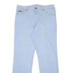 LEE Mens Jeans Blue Regular Straight Denim Light W36 L32 Classic Style Zip