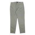DOCKERS Womens Cotton Blend Slim Straight Light Grey Trousers W27 L28 Stylish