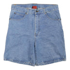 MODERN BASIC Mens Shorts Blue Denim Casual M W34 Summer Lightweight