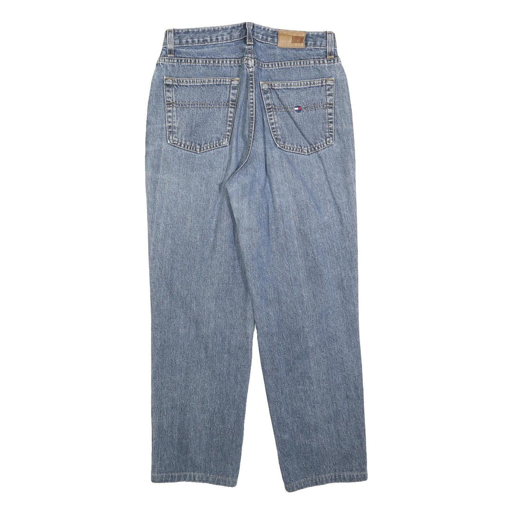 TOMMY HILFIGER Womens Jeans Blue Relaxed Straight Denim Medium W28 L27 Classic