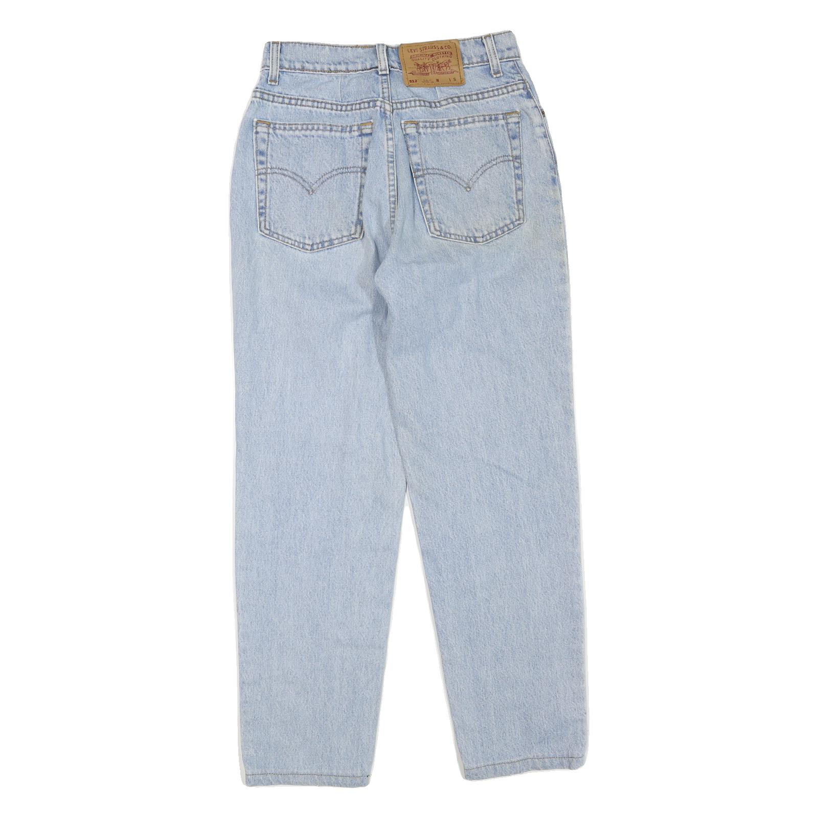 LEVI'S 512 Tapered Womens Jeans Light Blue Slim Denim W26 L27 Stylish Fit
