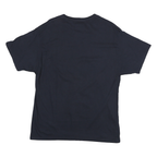 CHAMPION Mens Navy Blue Butler Soccer Graphic T-Shirt L Short Sleeve Crew Neck