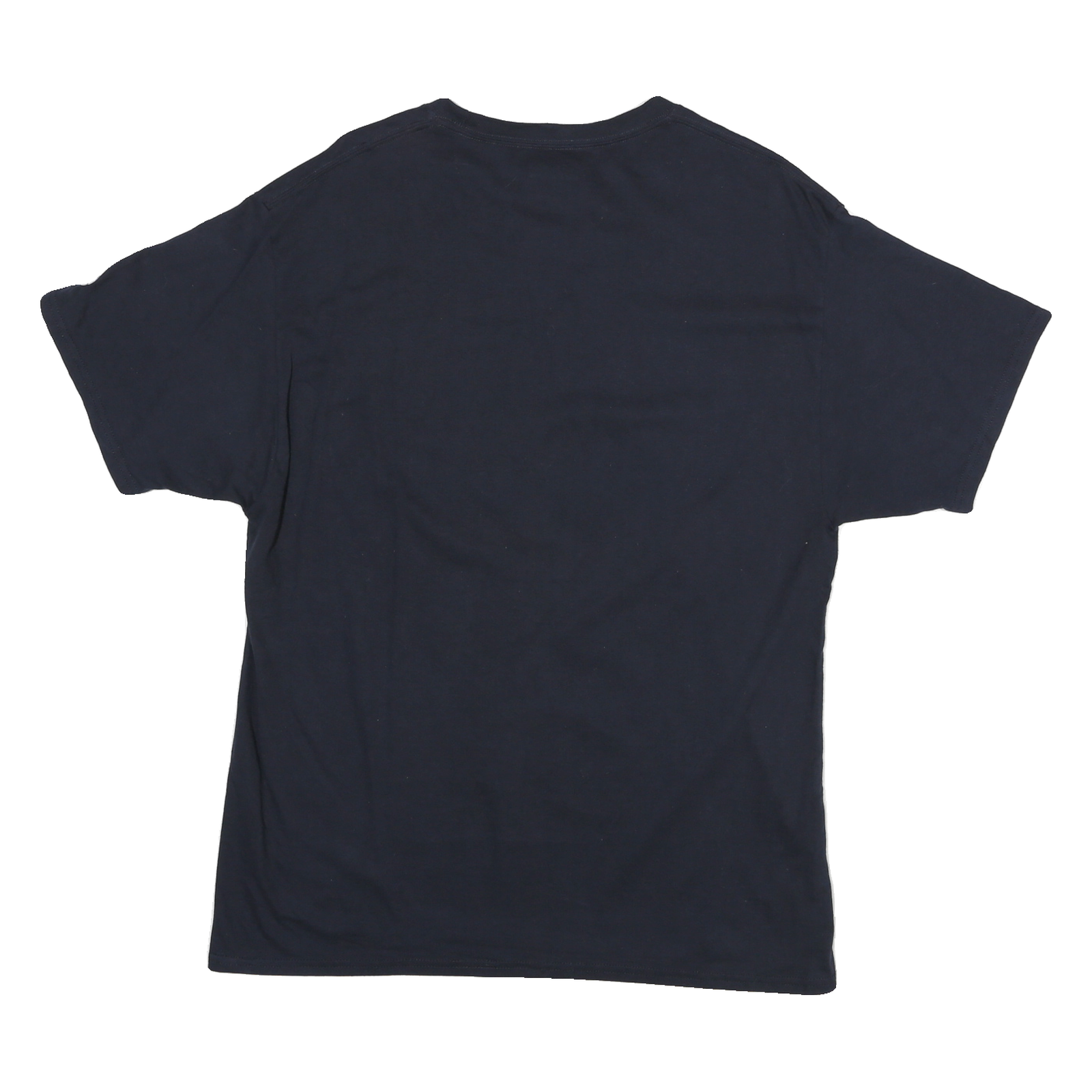 CHAMPION Mens Navy Blue Butler Soccer Graphic T-Shirt L Short Sleeve Crew Neck