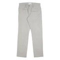 CALVIN KLEIN Mens Cotton Blend Slim Beige Trousers W32 L32 Casual Comfortable