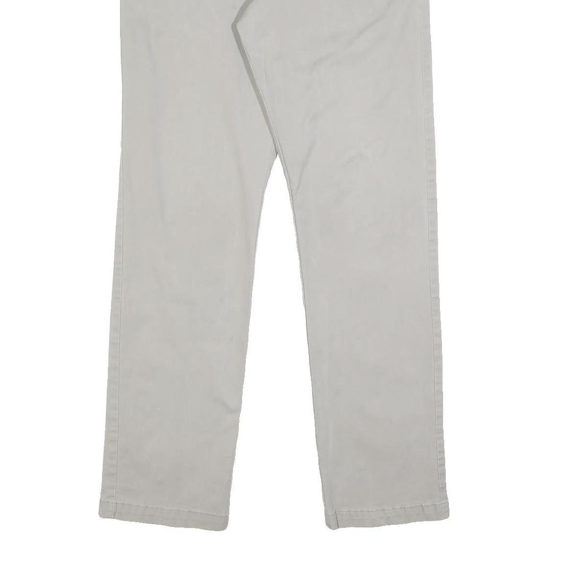 CALVIN KLEIN Mens Cotton Blend Slim Beige Trousers W32 L32 Casual Comfortable