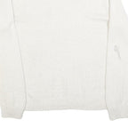 CHAPS Mens White Plain Cotton Blend Jumper Crew Neck Basic Knit XL Casual Layer