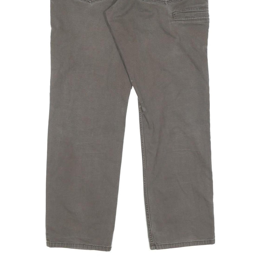 CARHARTT Mens Relaxed Fit Cotton Jeans Brown Straight Zip W33 L32 Workwear