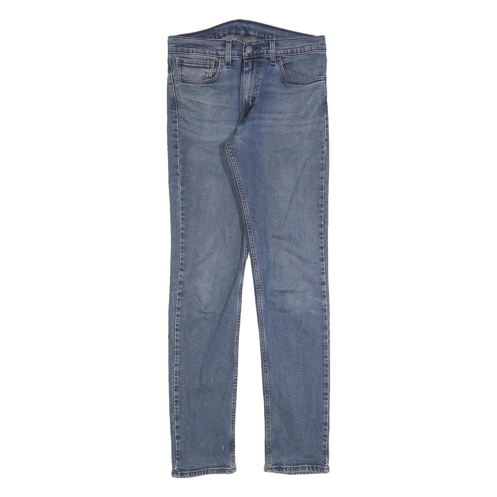 LEVI'S 511 Slim Mens Jeans Blue Slim Skinny Denim Medium W32 L34 Zip Cotton