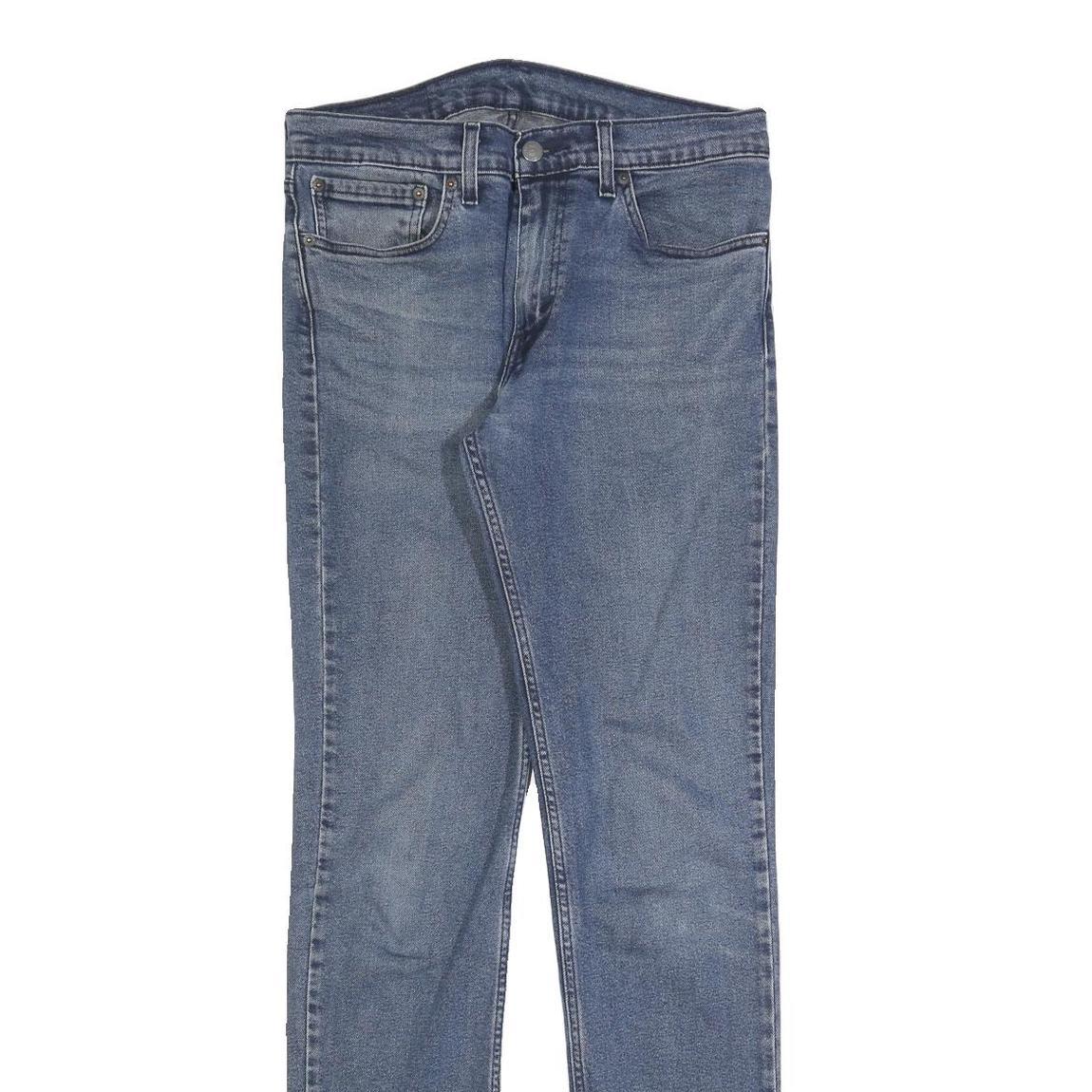 LEVI'S 511 Slim Mens Jeans Blue Slim Skinny Denim Medium W32 L34 Zip Cotton