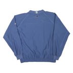 ADIDAS Mens Blue V-Neck Sweatshirt M Polyester Blend Sportswear