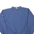 ADIDAS Mens Blue V-Neck Sweatshirt M Polyester Blend Sportswear