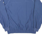 ADIDAS Mens Blue V-Neck Sweatshirt M Polyester Blend Sportswear