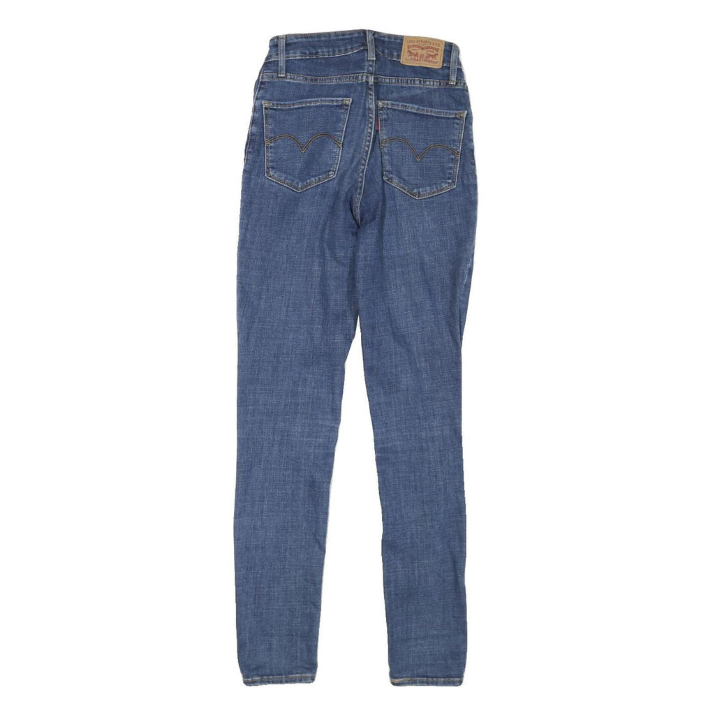 LEVI'S 721 Womens Jeans Blue Slim Skinny Denim Medium W22 L28 Stretch Cotton