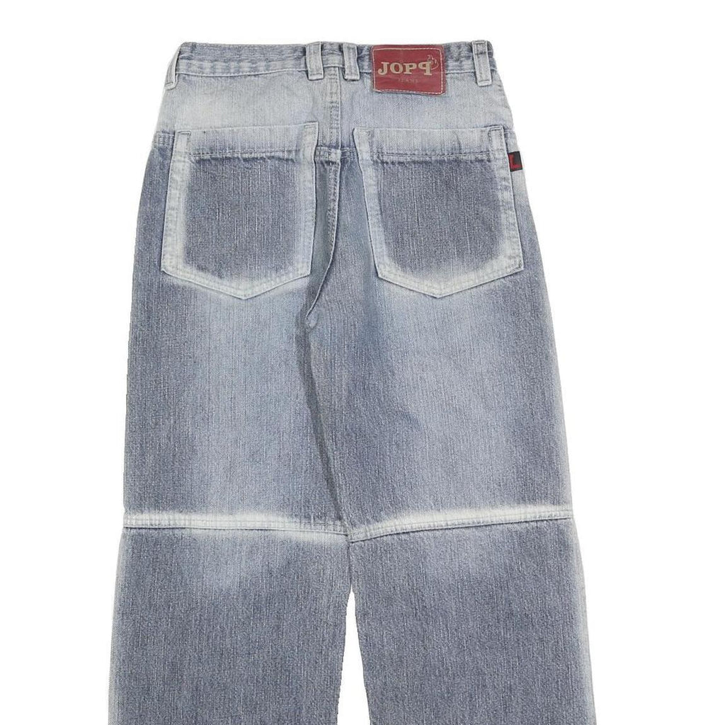 JOPP Womens Relaxed Jeans Blue Denim Raw W26 L28 Casual Patchwork Style