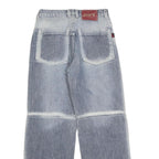 JOPP Womens Relaxed Jeans Blue Denim Raw W26 L28 Casual Patchwork Style