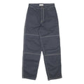 DICKIES Womens Cotton Blend Navy Relaxed Straight Trousers W26 L28 Casual
