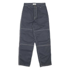 DICKIES Womens Cotton Blend Navy Relaxed Straight Trousers W26 L28 Casual