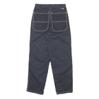 DICKIES Womens Cotton Blend Navy Relaxed Straight Trousers W26 L28 Casual