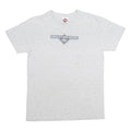 HARLEY DAVIDSON Mens Grey L T-Shirt Short Sleeve Crew Neck Cotton Vintage