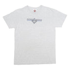 HARLEY DAVIDSON Mens Grey L T-Shirt Short Sleeve Crew Neck Cotton Vintage