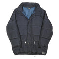 FILA Mens Navy Blue Polyester Blend Puffer Jacket 2XL Zip Closure Casual