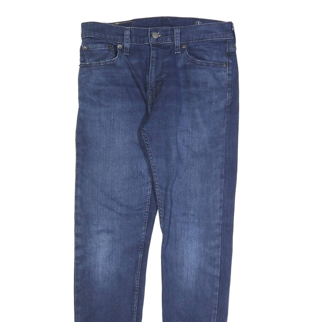 LEVI'S 512 Tapered Mens Jeans Blue Denim Regular Fit W30 L29 Zip Cotton
