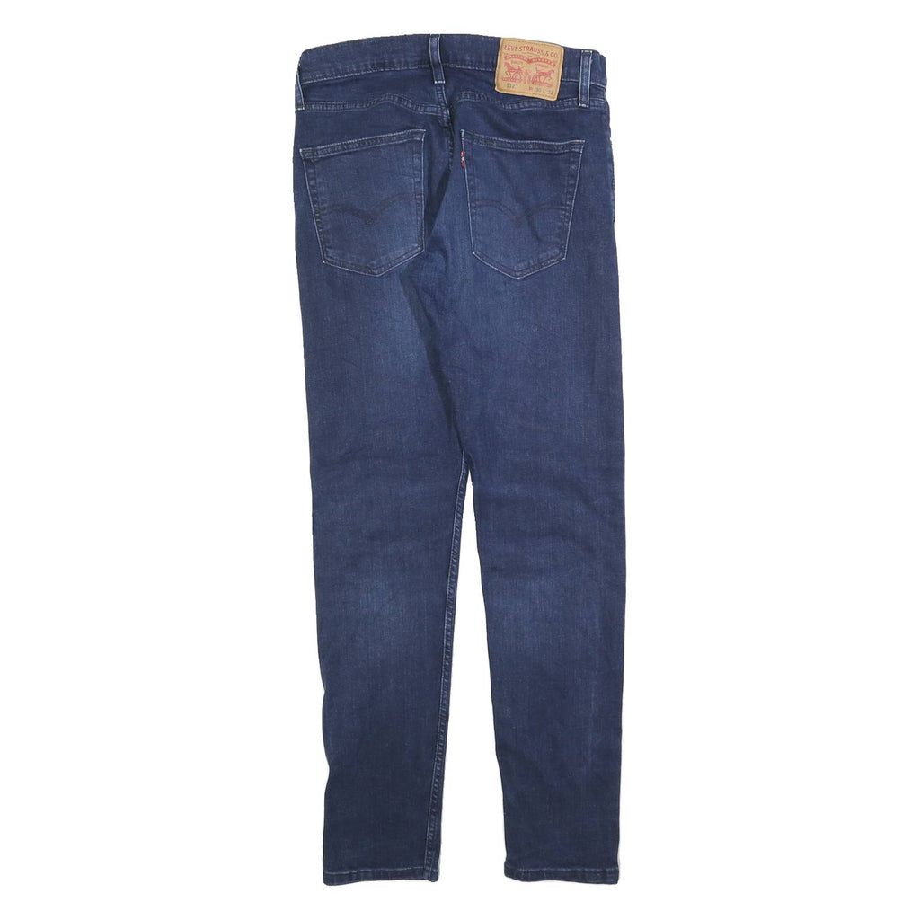 LEVI'S 512 Tapered Mens Jeans Blue Denim Regular Fit W30 L29 Zip Cotton