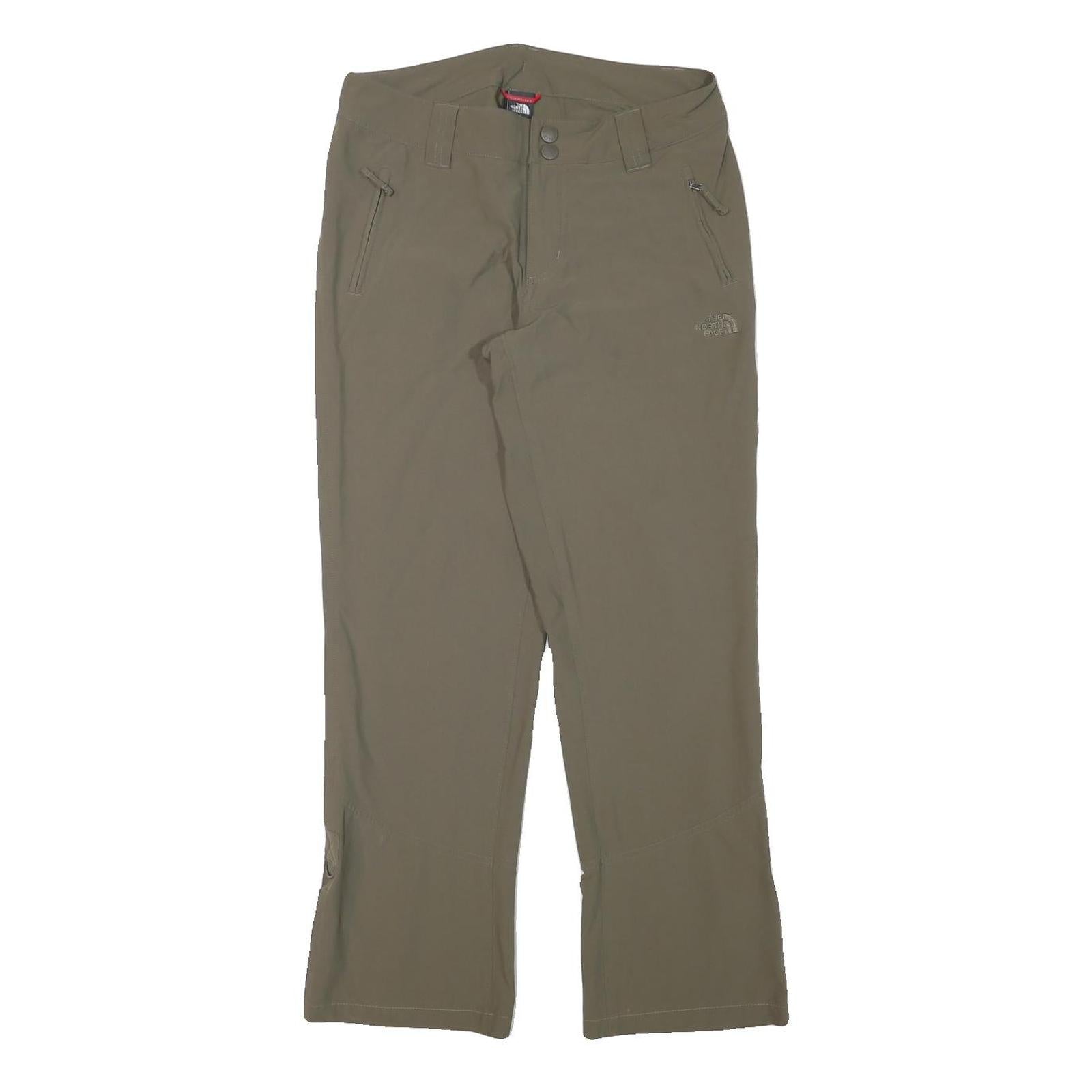 THE NORTH FACE Womens Polyester Blend Khaki Regular Fit Straight Leg Trousers