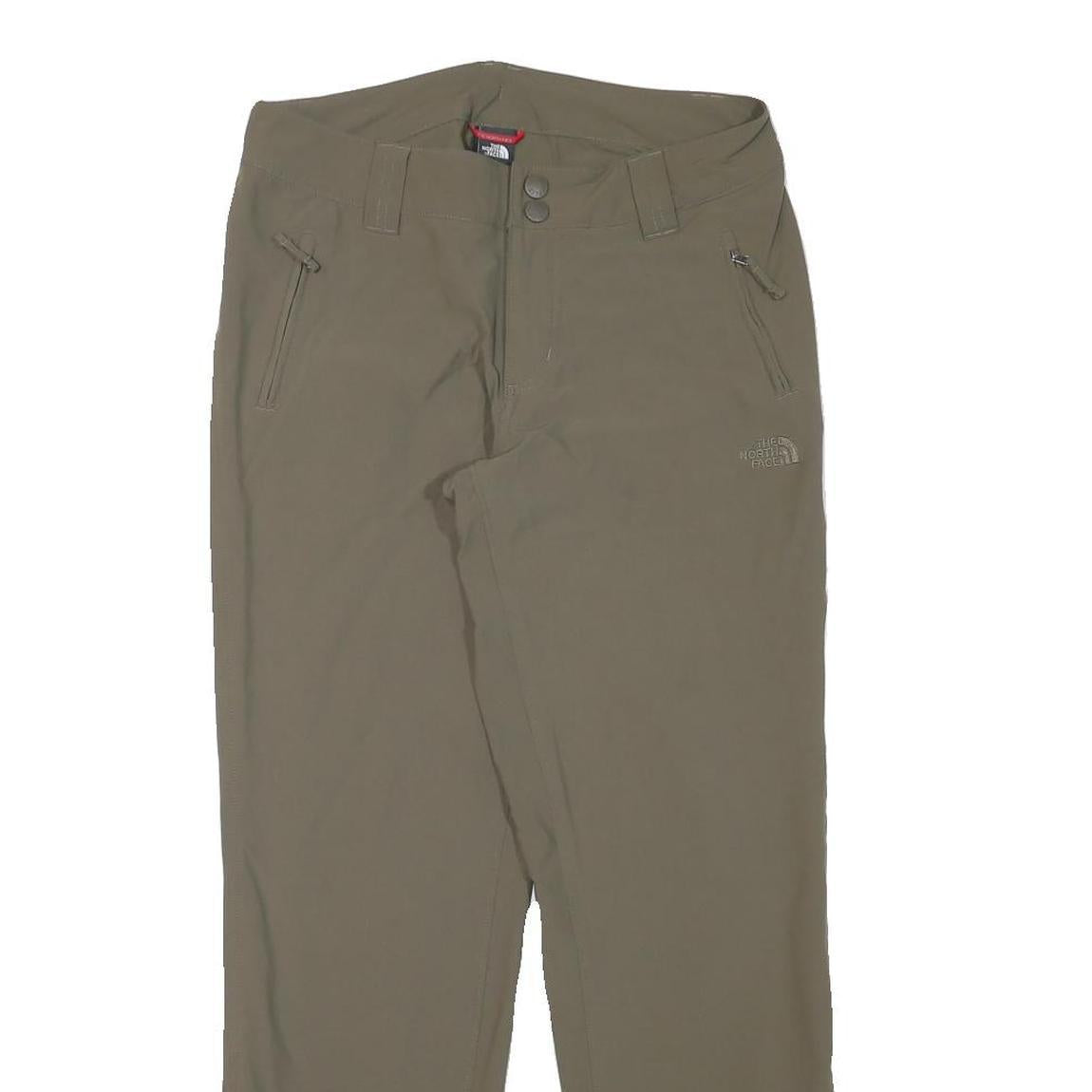 THE NORTH FACE Womens Polyester Blend Khaki Regular Fit Straight Leg Trousers