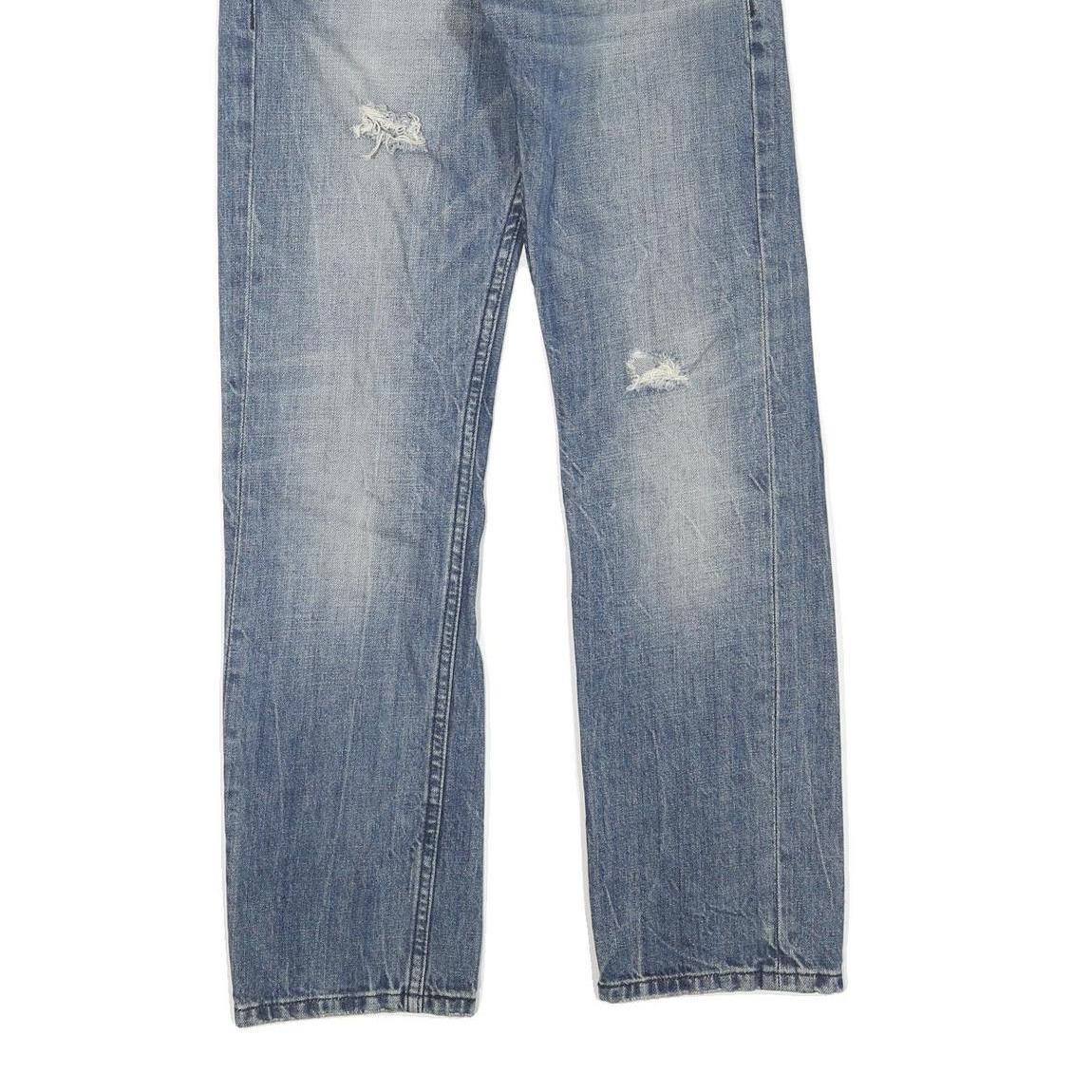 LEVI'S Womens Jeans Blue Regular Straight Denim Medium W32 L30 Classic Zip