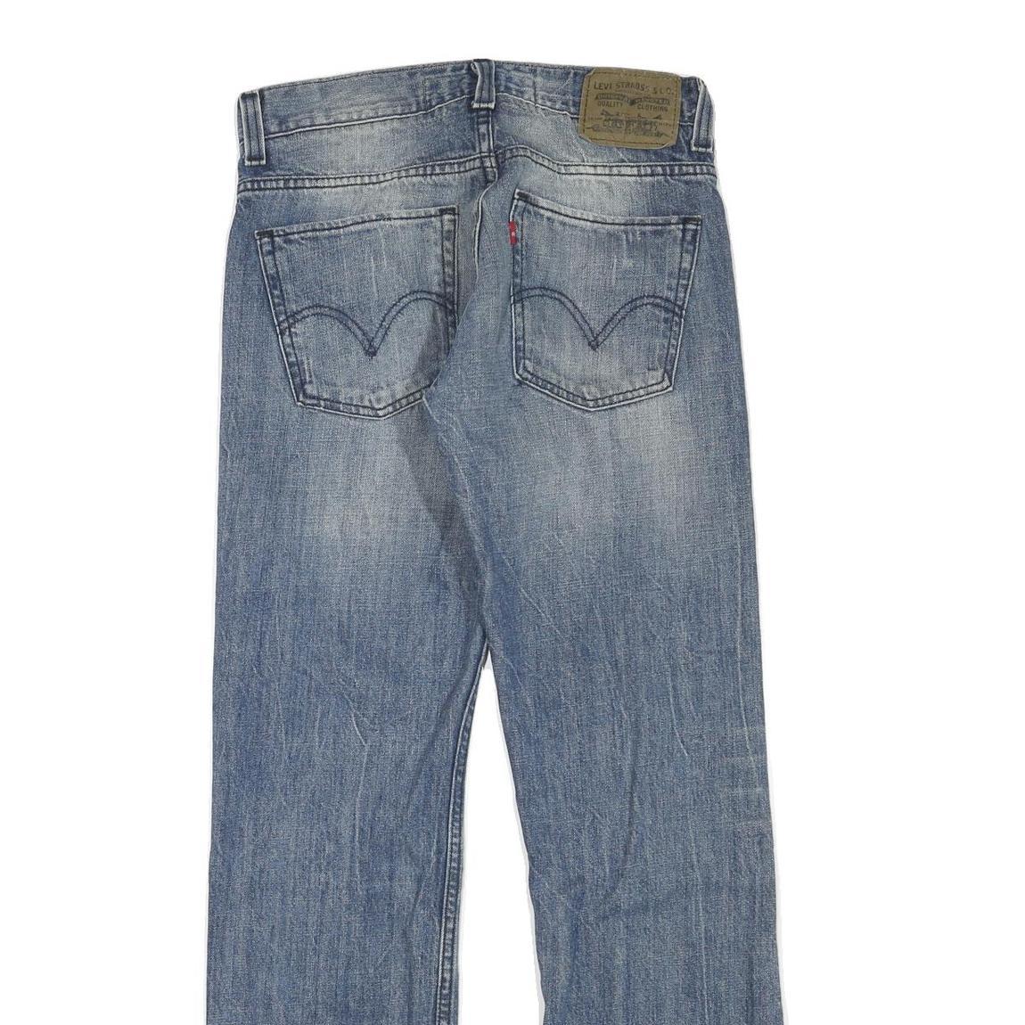 LEVI'S Womens Jeans Blue Regular Straight Denim Medium W32 L30 Classic Zip