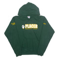 HANES Oversized Placer Varsity GOLF Megan Womens Green Hoodie USA M