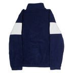 FILA Mens Patterned Fleece Blue Colourblock 1/4 Zip M