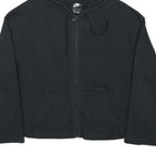 NIKE Womens Black Hoodie Full Zip M Cotton Blend Casual Sportswear