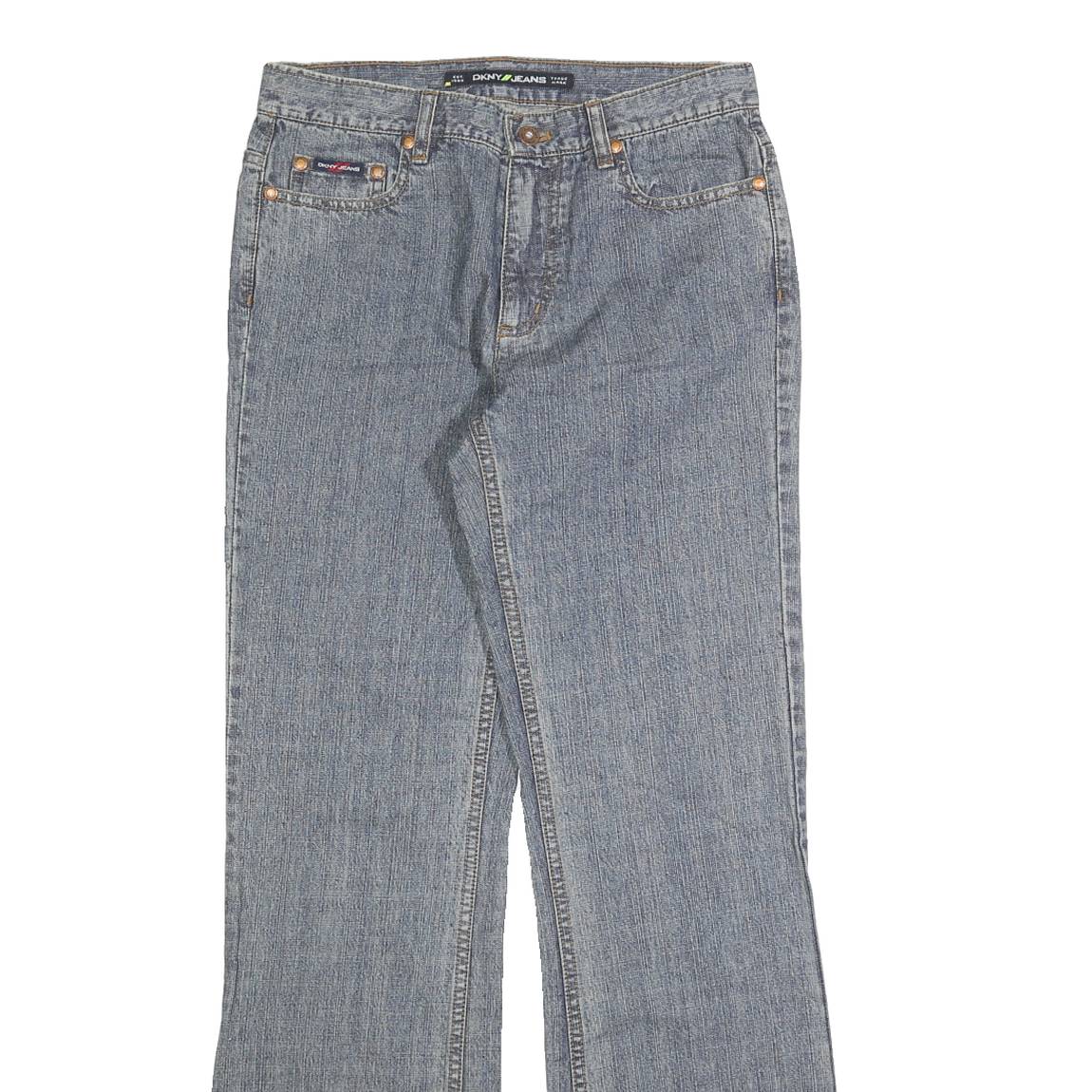 DKNY Womens Jeans Blue Regular Straight Denim Medium W28 L32 Relaxed Fit