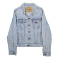 WRANGLER Womens Blue Denim Jacket S Cotton Button Casual Classic Fit