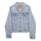 WRANGLER Womens Blue Denim Jacket S Cotton Button Casual Classic Fit